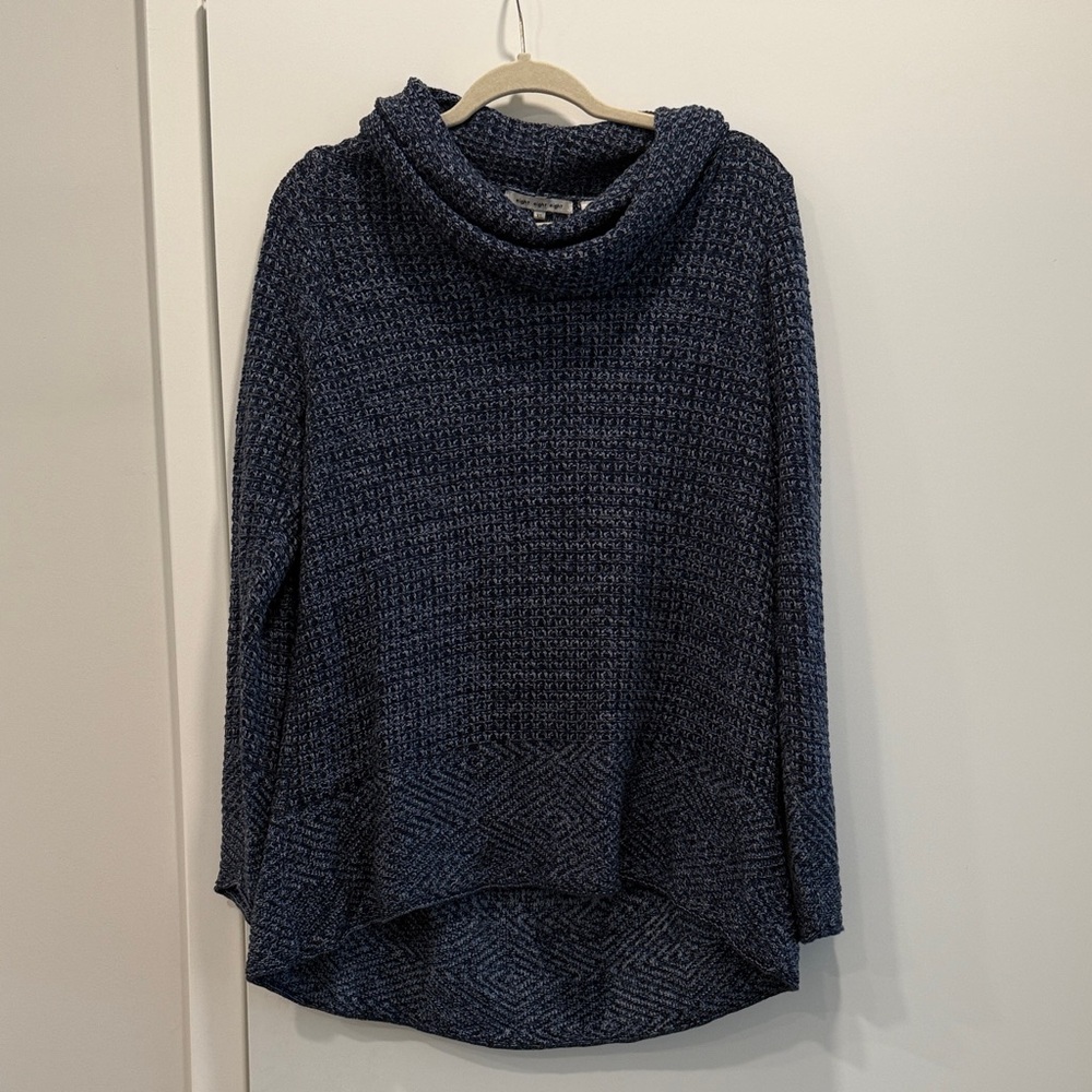 Eight Eight Eight Navy Cowl Neck Sweater